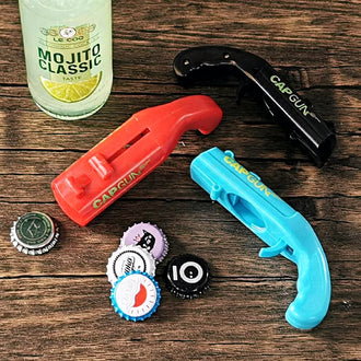 Novelty Bottle Opener Cap Launcher - Set of 3 (5-Inch), Kitchen & Home Bar Tool