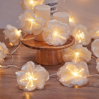 Origami Silk Flower String Light