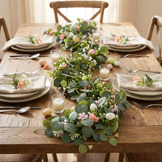 Pastel Easter Egg & Eucalyptus Garland