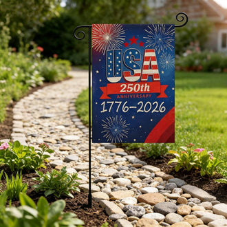 Patriotic USA‑250th‑Anniversary Garden Flag ‑ Yard & Lawn Outdoor Flag Decor