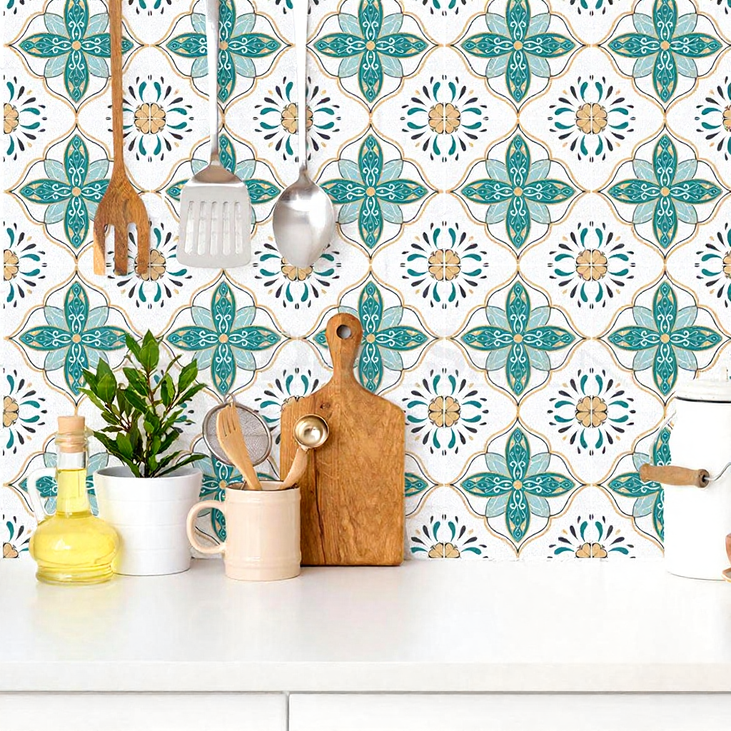 Peel & Stick Backsplash Tile Stickers - 10 Pack, Practical Self-Adhesive Wall Decal for Kitchen
