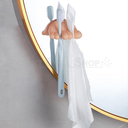 Funny Toe Toothbrush Holders & Dog Butt Toothpaste Topper Set-View 9-Next Deal Shop