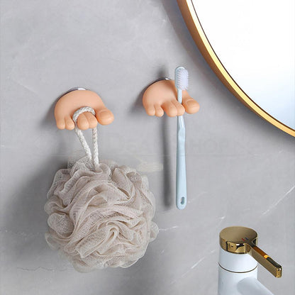 Funny Toe Toothbrush Holders & Dog Butt Toothpaste Topper Set-View 6-Next Deal Shop