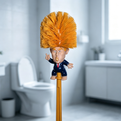 Playful Novelty Toilet Brush - Make Your Toilet Great Again Funny Bathroom Cleaning Accessory