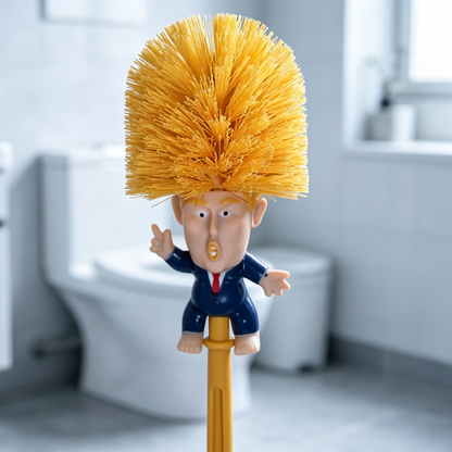 Playful Novelty Toilet Brush - Make Your Toilet Great Again Funny Bathroom Cleaning Accessory