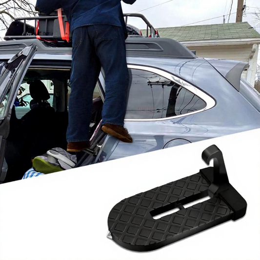 Practical Car Latch Door Step with Glass Breaker - Multi Function Vehicle Emergency Safety Accessory
