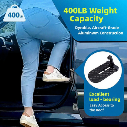 Practical Car Latch Door Step with Glass Breaker - Multi Function Vehicle Emergency Safety Accessory