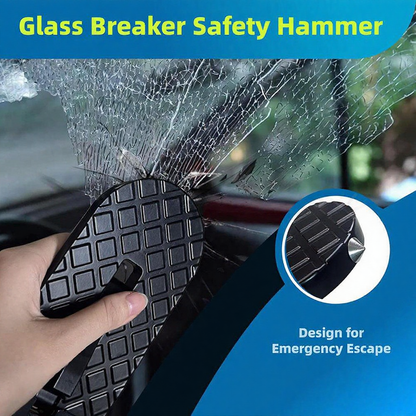 Practical Car Latch Door Step with Glass Breaker - Multi Function Vehicle Emergency Safety Accessory