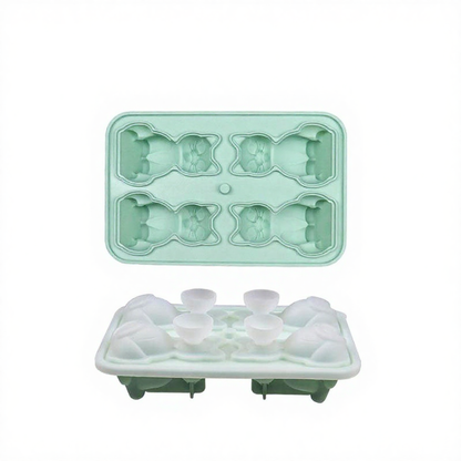 Practical Silicone 3D Cat Ice Cube Mold - Household Kitchen Drink Making Accessory