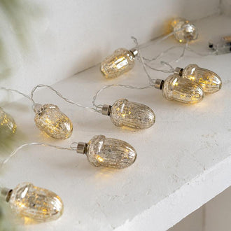 Premium Hand Made Festive Glass Ornament String Lights