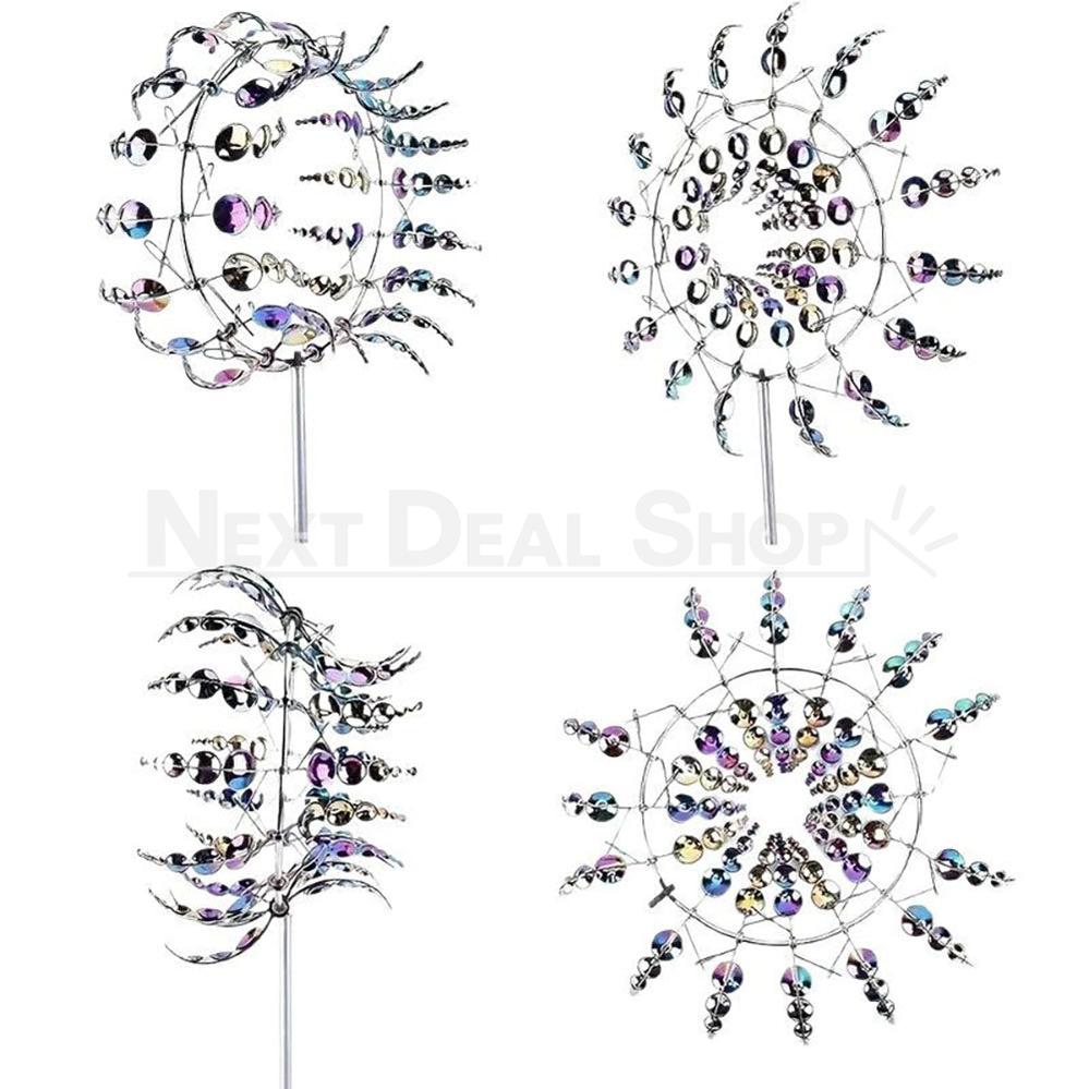 Rainbow Kinetic Metal Wind Spinner-View 5-Next Deal Shop