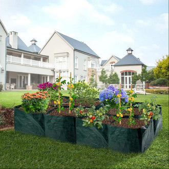 Raised Garden Grow Bag with 4 Grids