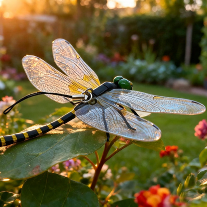 Realistic Nature 3D Waterproof Artificial Dragonfly Bug Repellent - 4-Pack, 5.4-Inch, Outdoor Garden Decor-View 5-Next Deal Shop