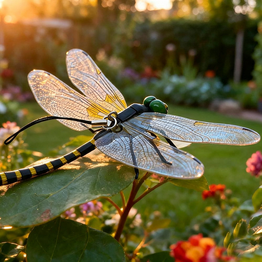 Realistic Nature 3D Waterproof Artificial Dragonfly Bug Repellent - 4-Pack, 5.4-Inch, Outdoor Garden Decor-View 5-Next Deal Shop