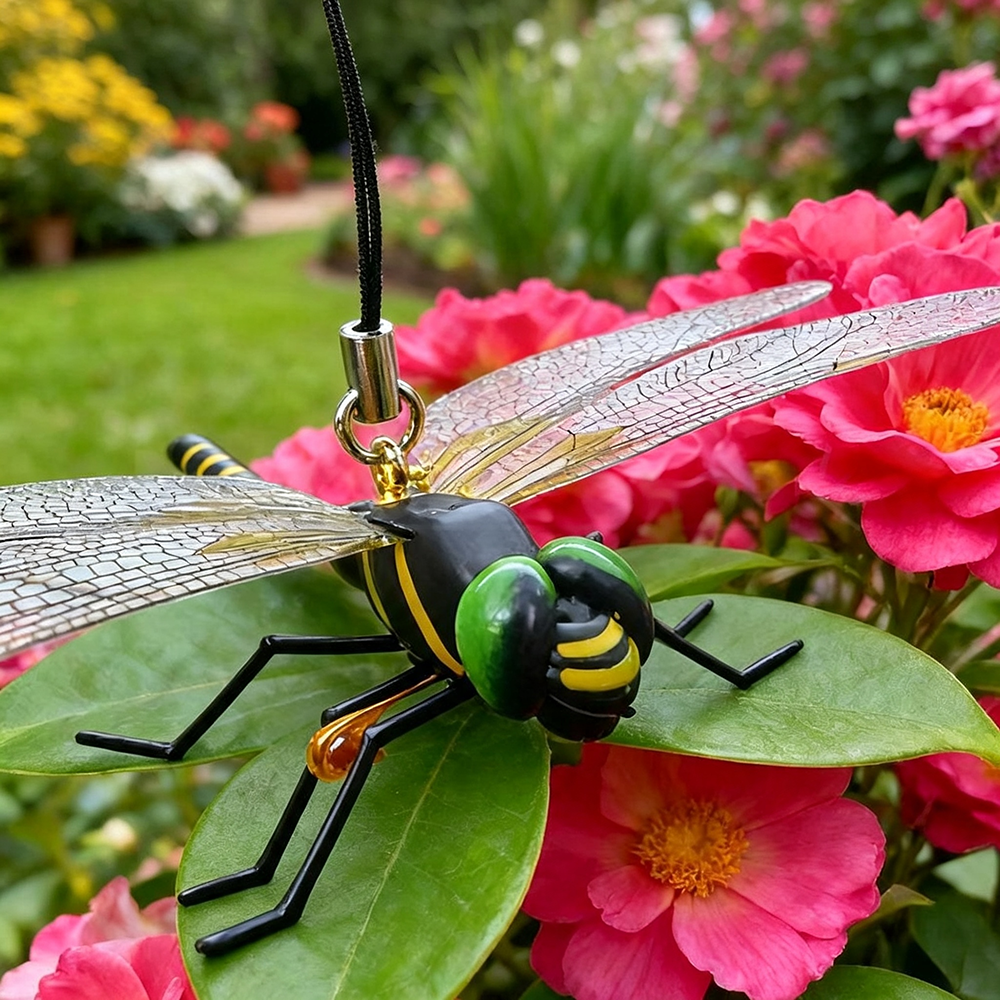 Realistic Nature 3D Waterproof Artificial Dragonfly Bug Repellent - 4-Pack, 5.4-Inch, Outdoor Garden Decor-View 2-Next Deal Shop