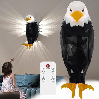 Rechargeable Bald Eagle Wall Light with Remote