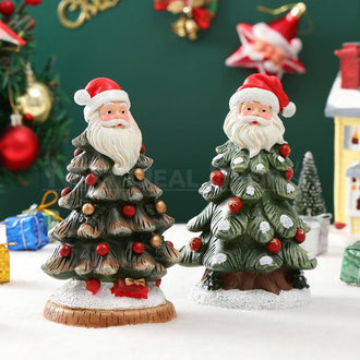 Resin Santa Christmas Tree Figurine
