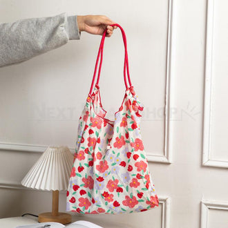 Retro Floral Pattern Tote Bag