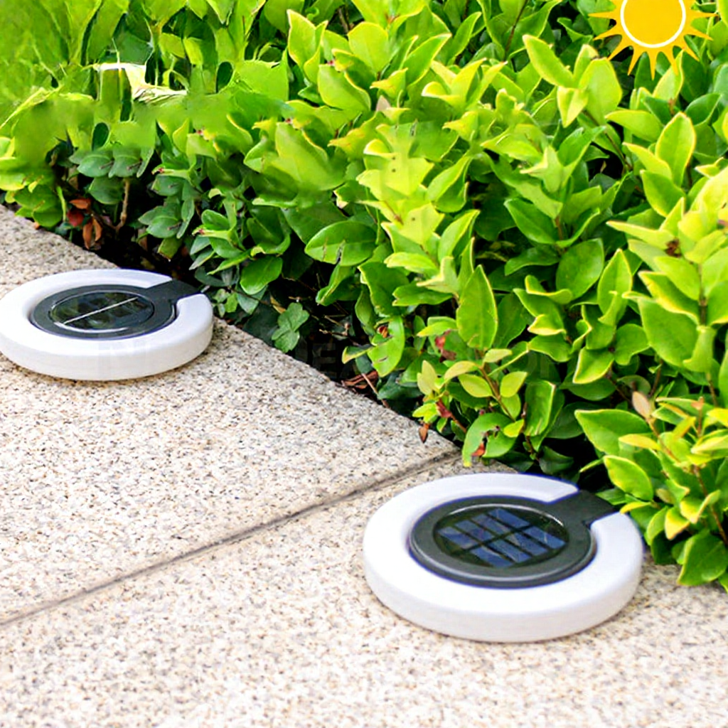 Rotatable Solar Powered LED Ring Light - Weatherproof Outdoor Yard Garden Decor Lighting
