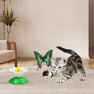 Rotating Butterfly Cat Toy