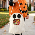 Handmade Halloween Trick‑or‑Treat Ghost Candy Bag - Kids Reusable Ghost Candy Pouch