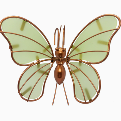 Glow in the Dark Green Butterfly Pot Hugger - Garden Yard Planter Edge Decor