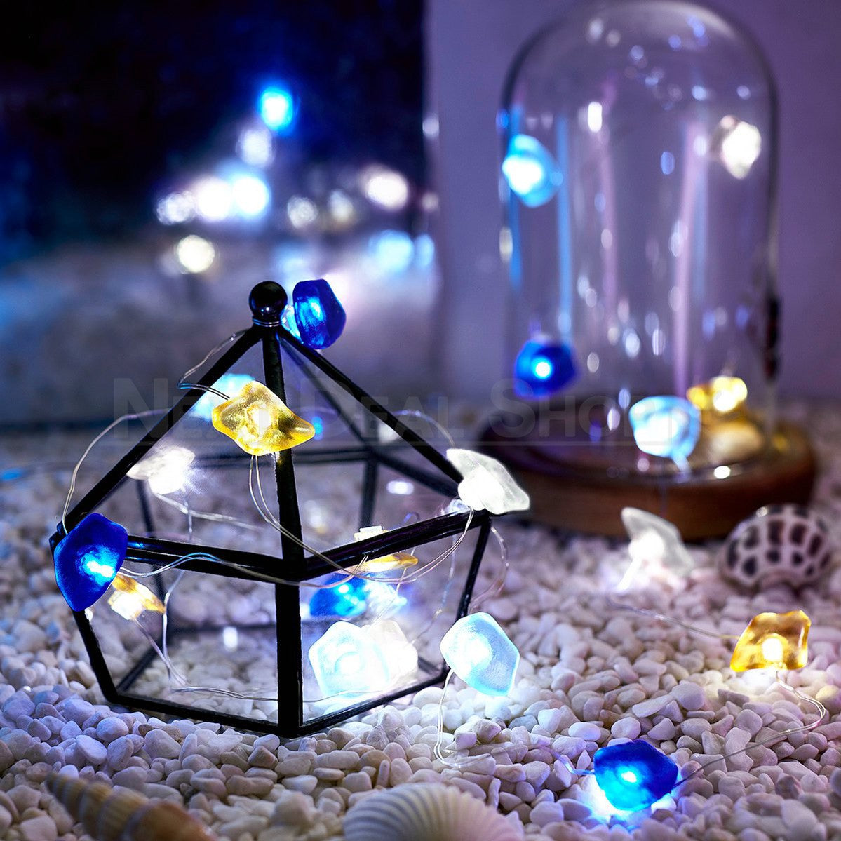Sea Glass Decorative Lights (w/ Remote Control)-View 5-Next Deal Shop