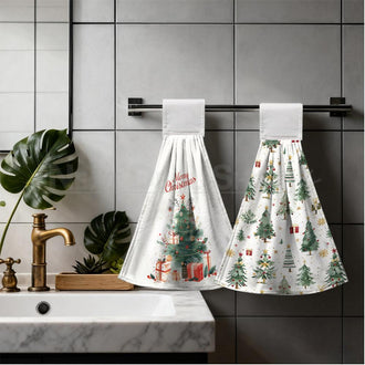 Set of 2 Christmas Kitchen Hand Towels