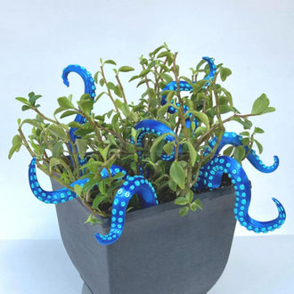 Set of 7 Sea Monster Tentacle Plant Stakes
