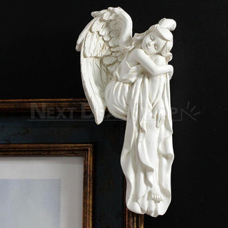 Sleeping Angel Figurine Door Corner Decor