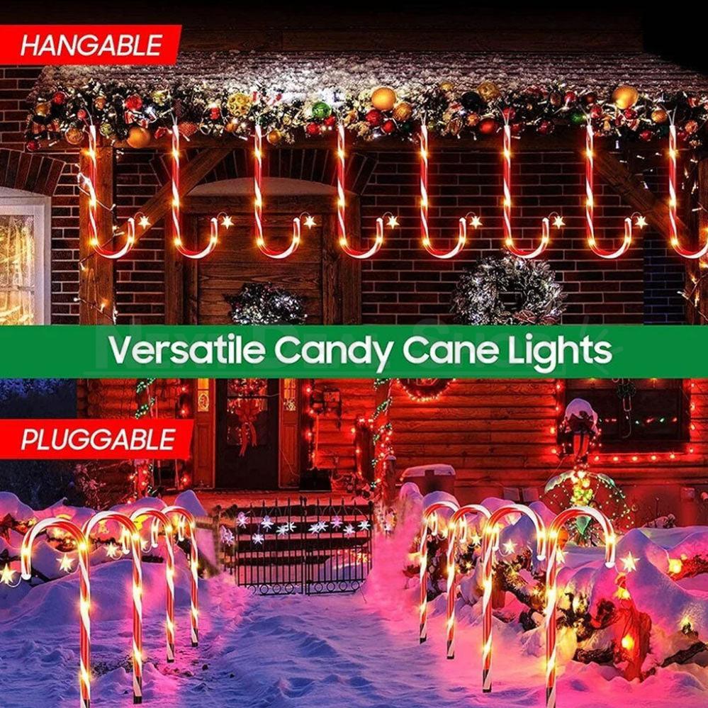 Solar Powered Christmas Candy Cane Stake Lights-View 3-Next Deal Shop