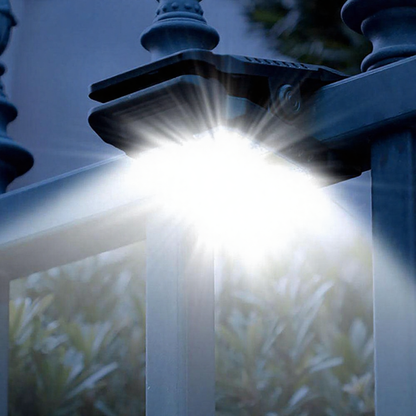 Solar Powered Clip On Motion Sensor LED Light - Weatherproof Outdoor Patio Garden Lighting
