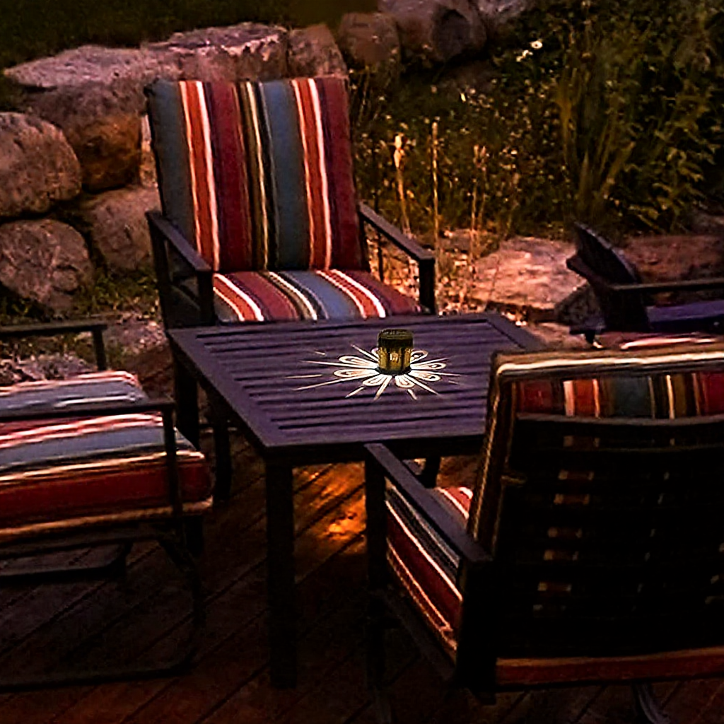 Solar Powered Color Changing Flower LED Wall Light - Weatherproof Outdoor Patio Exterior Lighting