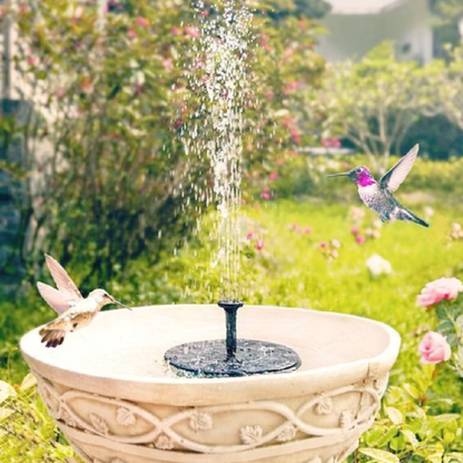 Solar‑Powered Easy Bird Fountain Kit - Home Yard Patio Outdoor Backyard Bird Water Feature Decor