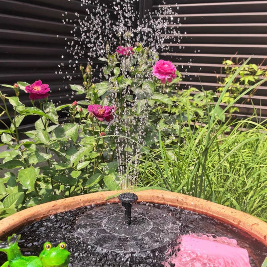Solar‑Powered Easy Bird Fountain Kit - Home Yard Patio Outdoor Backyard Bird Water Feature Decor