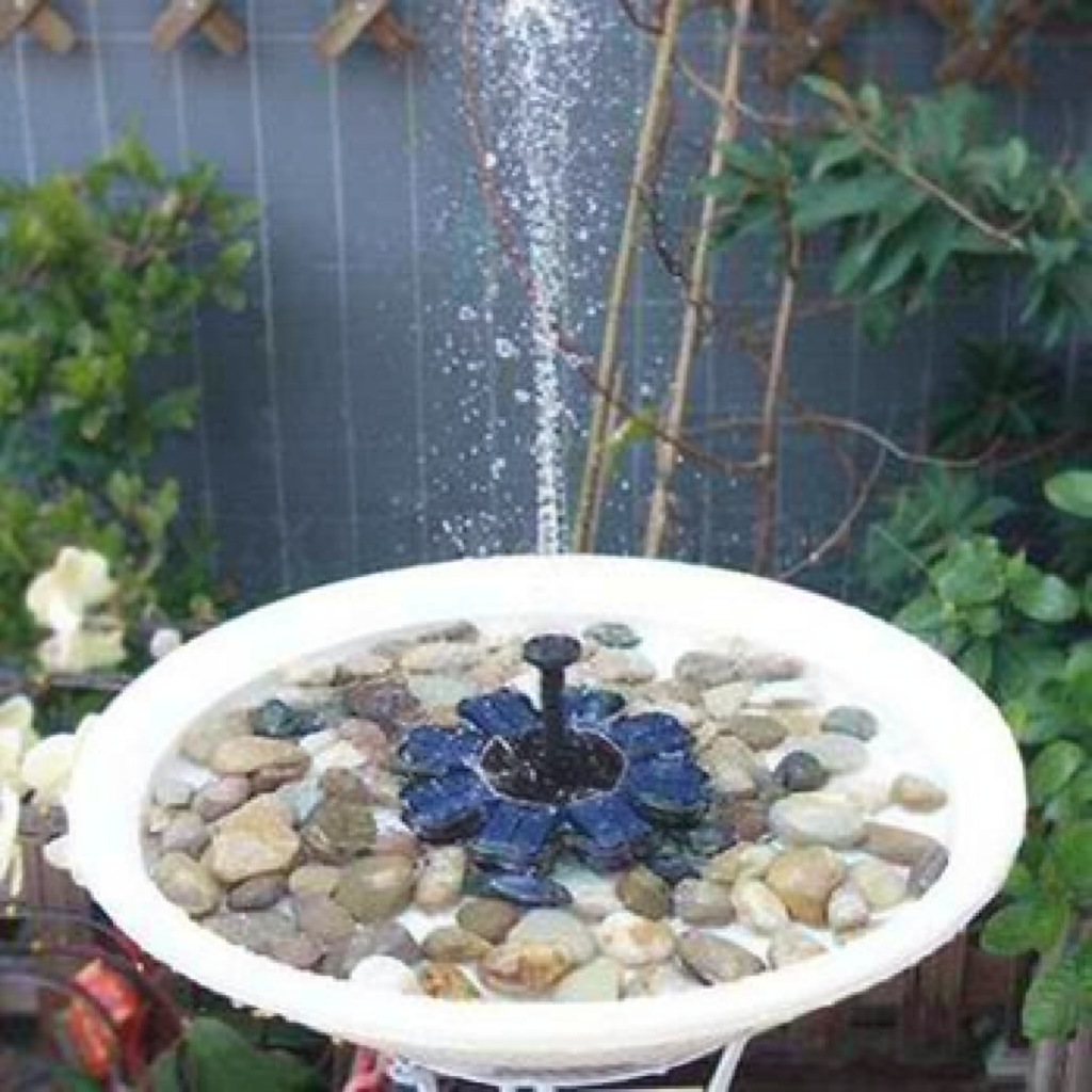 Solar‑Powered Easy Bird Fountain Kit - Home Yard Patio Outdoor Backyard Bird Water Feature Decor