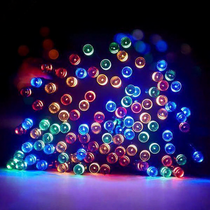 Solar Powered Fairy LED String Lights - Weatherproof Outdoor Holiday Garden Party Decor Lighting