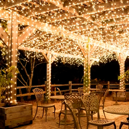 Solar Powered Fairy LED String Lights - Weatherproof Outdoor Holiday Garden Party Decor Lighting