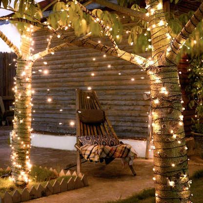 Solar Powered Fairy LED String Lights - Weatherproof Outdoor Holiday Garden Party Decor Lighting