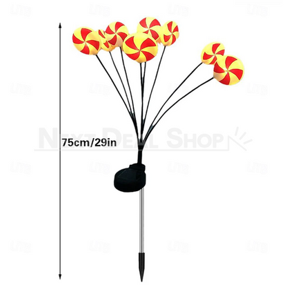 Festive Solar Powered LED Lollipop Stake Light-View 5-Next Deal Shop
