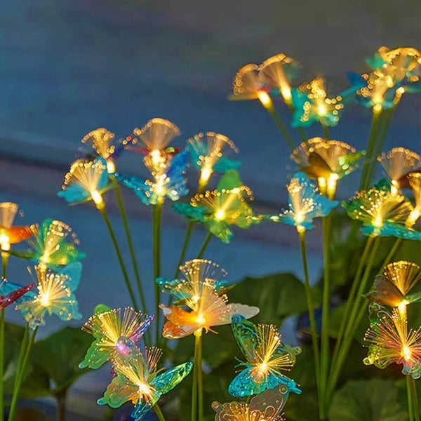 Solar Powered Fiber Optic Butterfly Stake Light-Next Deal Shop-Next Deal Shop