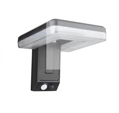 Solar Powered Foldable Motion Sensor LED Wall Light - Weatherproof Outdoor Patio Exterior Lighting