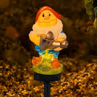 Solar Powered Garden Gnome Stake Light
