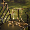 Solar Powered Hemp Rope LED String Lights - 14.7 ft, 50 LED, Home Holiday Garden Party Decor Lighting