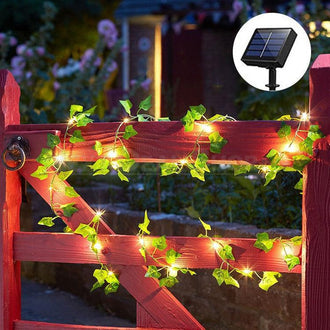 Solar Powered Ivy Leaf Fairy String Light