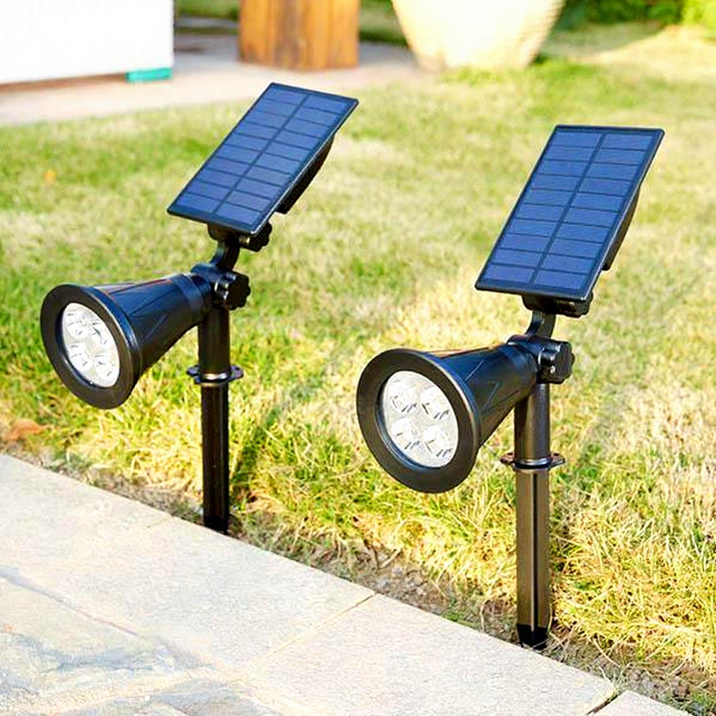 Solar Powered LED Blacklight - Weatherproof Outdoor Yard Garden Lighting