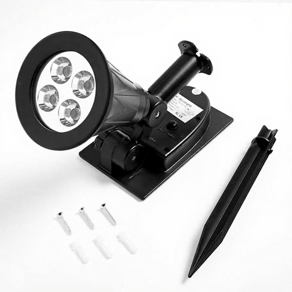 Solar Powered LED Blacklight - Weatherproof Outdoor Yard Garden Lighting