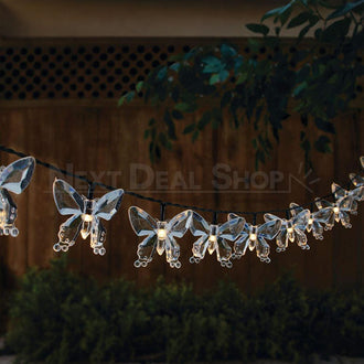 Solar Powered LED Butterfly String Lights