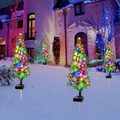 Solar Powered LED Butterfly Tree Stake Light - Weatherproof Yard Garden Flower Bed Lawn Outdoor Holiday Decor Lighting