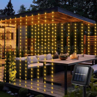 Solar Powered LED Fairy Curtain Light